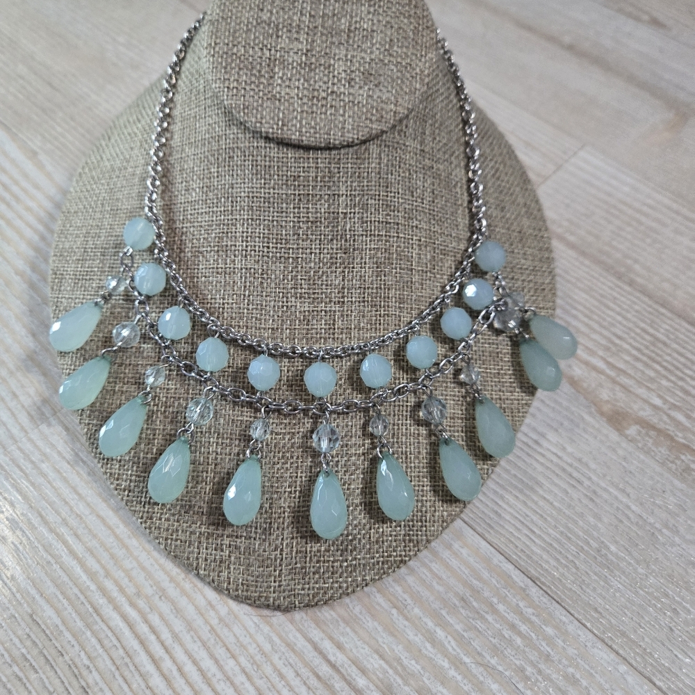 Silver Tone Statement Necklace